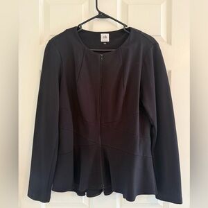 CAbi Black Zip-Up Jacket